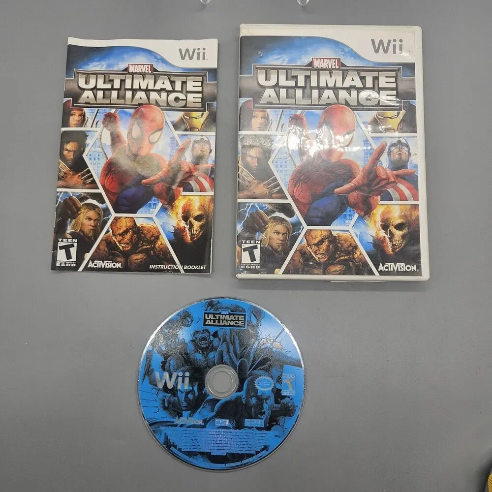 Marvel: Ultimate Alliance Spider Man Nintendo Wii, 2006 Complete & Tested